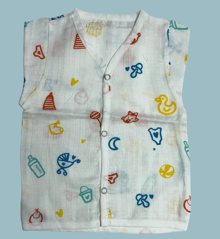 Baby Muslin Cotton Full Sleeve Jabla – Baby Essentials Print
