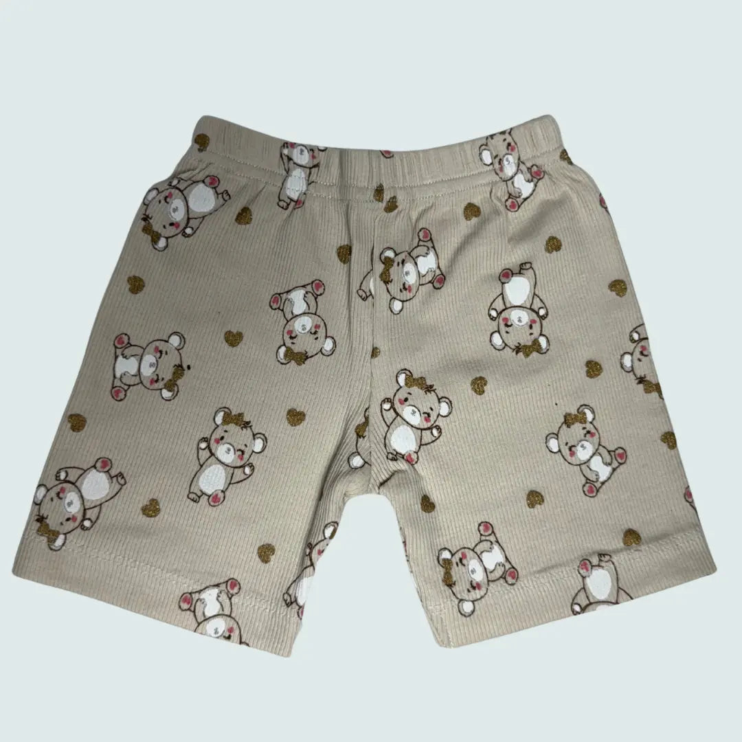 Unisex Sleeveless Co-ord Set – Teddy Bear| 100% Premium Cotton