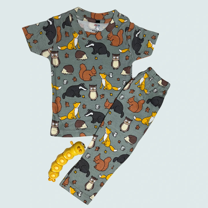 TShirt - Pyjama Set - Woodland Animal |  100% Premium Cotton