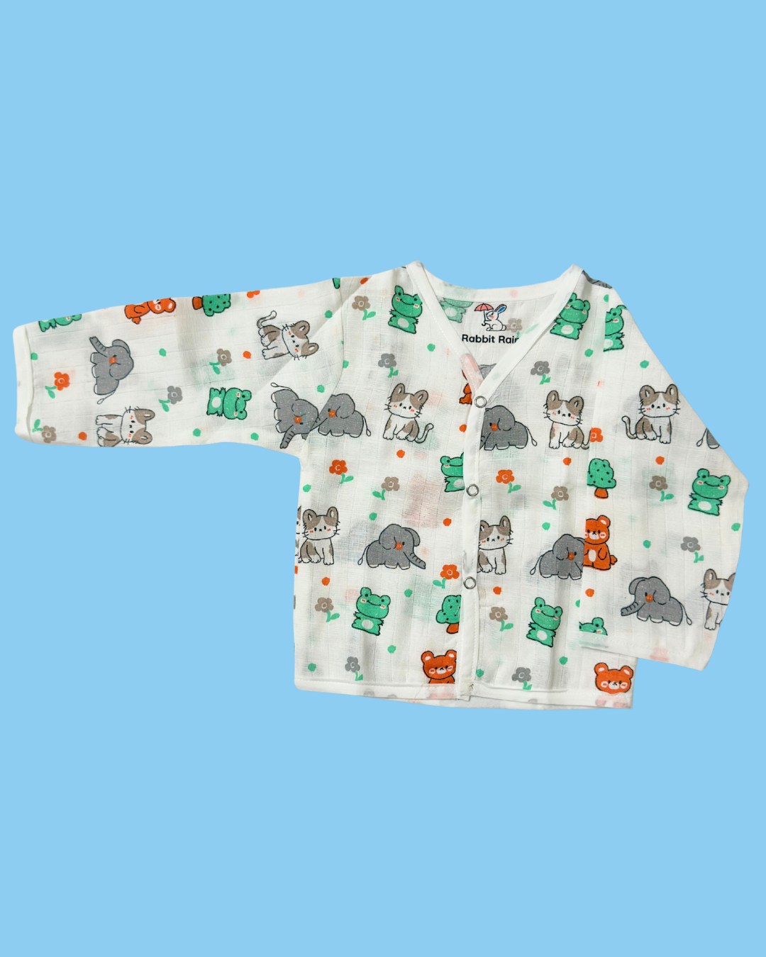 Premium Muslin Cotton Full sleeve Jabla Pyjama / Night Suit - Animal
