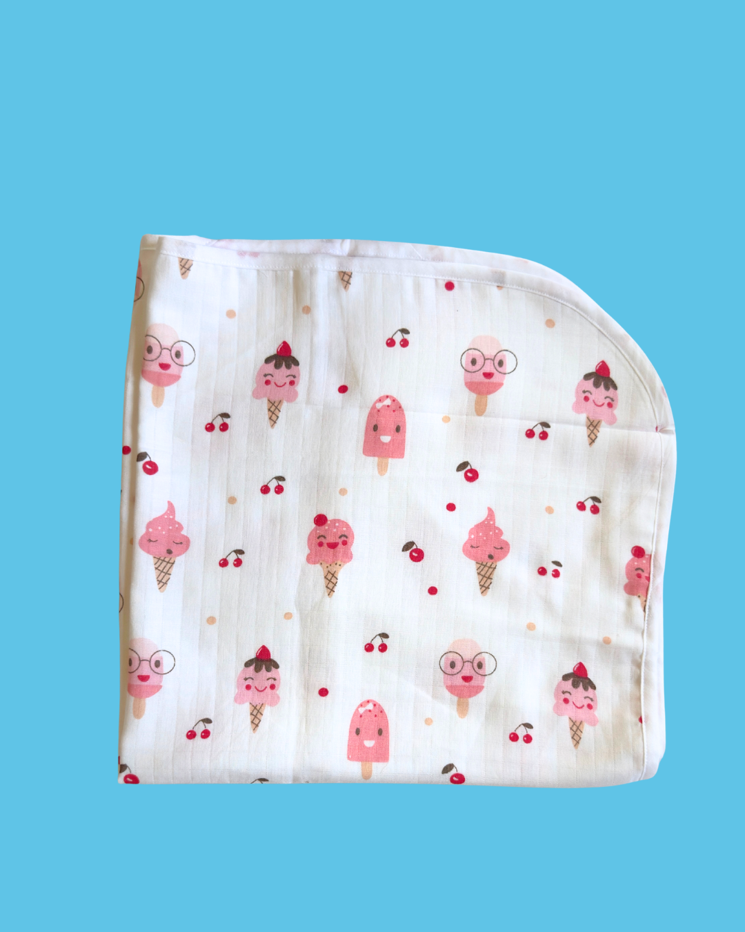 Muslin Cotton Baby Hooded Towel - Pack of 2