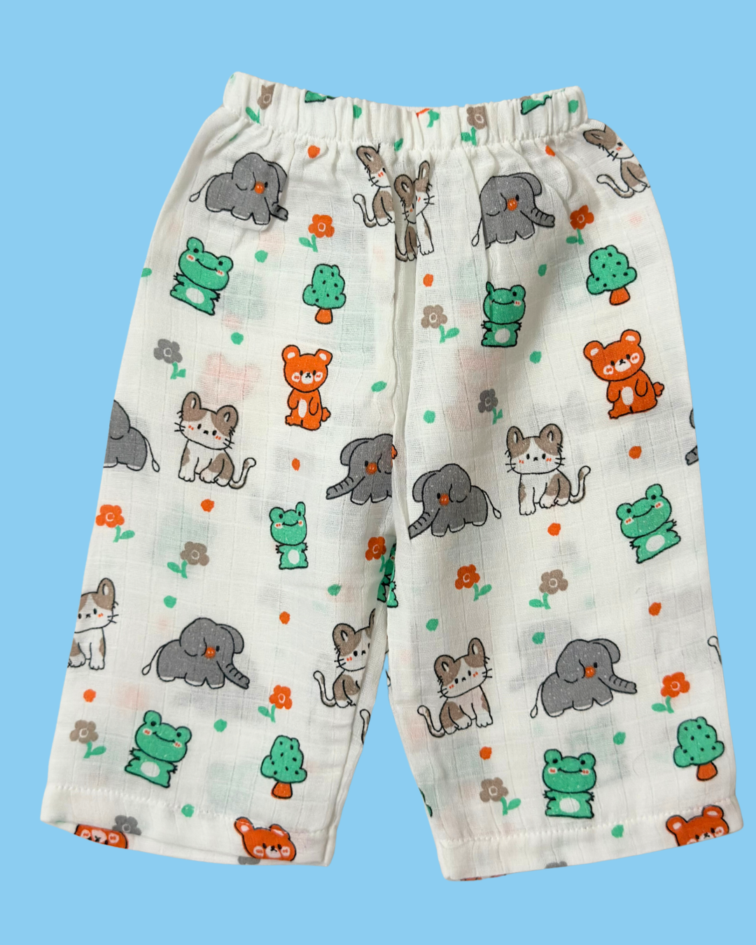 Premium Muslin Cotton Full sleeve Jabla Pyjama / Night Suit - Animal