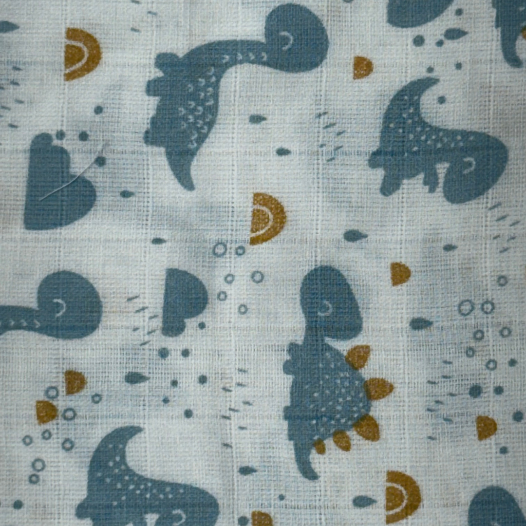 Muslin Cotton Baby Wipes – Set of 3 Reusable Cloth Napkins (Assorted Prints – Random 3)