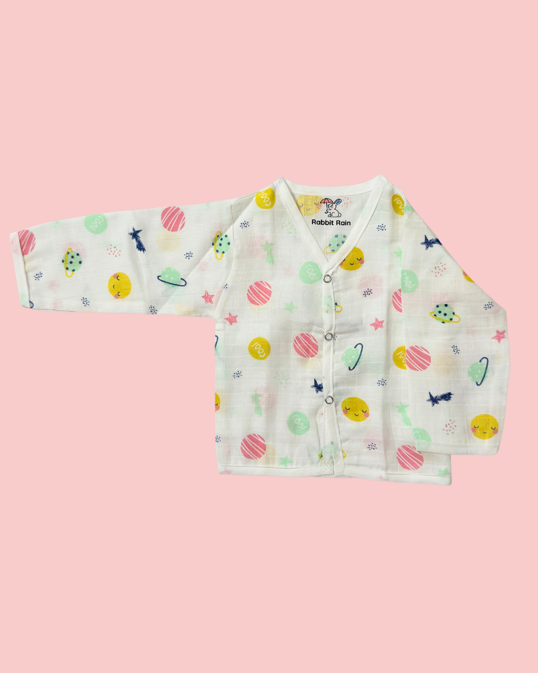 Premium Muslin Cotton Full sleeve Jabla Pyjama / Night Suit - Space