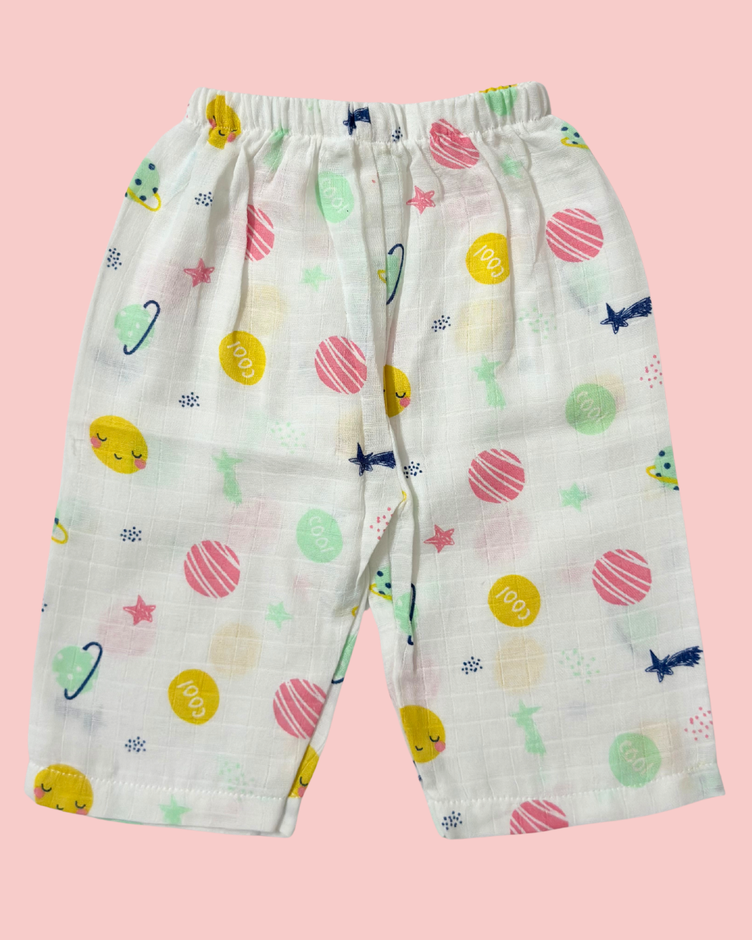 Premium Muslin Cotton Full sleeve Jabla Pyjama / Night Suit - Space