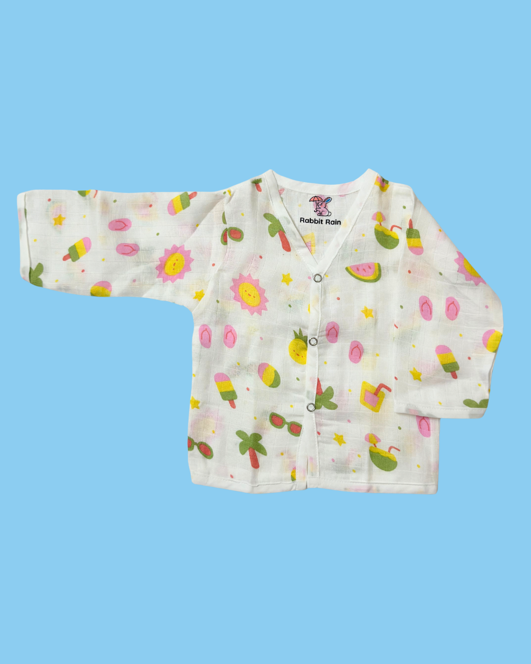 Premium Muslin Cotton Full sleeve Jabla Pyjama / Night Suit - Summer