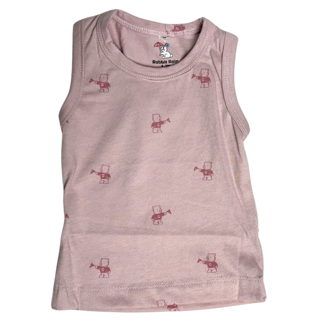 Unisex Sleeveless Co-ord Set – Bear | 100% Premium Cotton