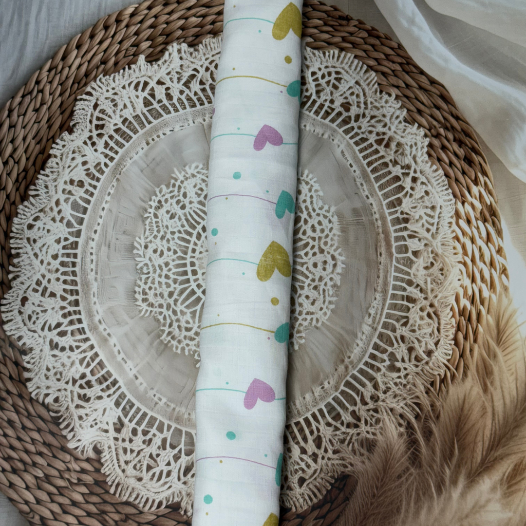 Muslin Cotton Baby Swaddle – 3 Pack Combo | Soft & Breathable 100 x 100 cm Blankets (Assorted Prints)