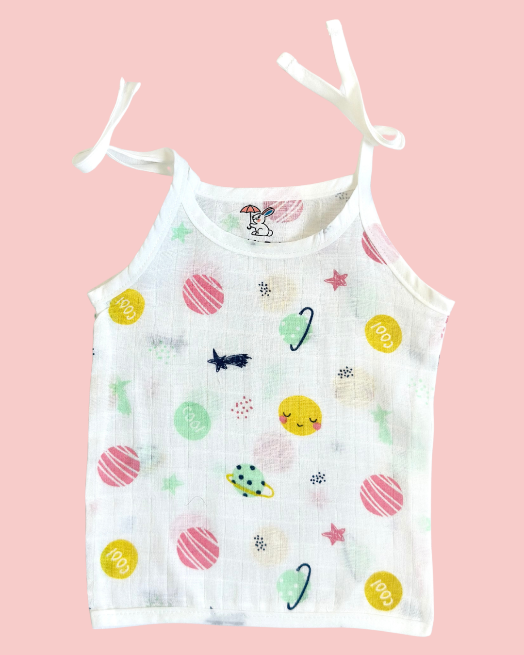 100% Muslin Cotton Knot Jabla & Nappy Set - Little Galaxy