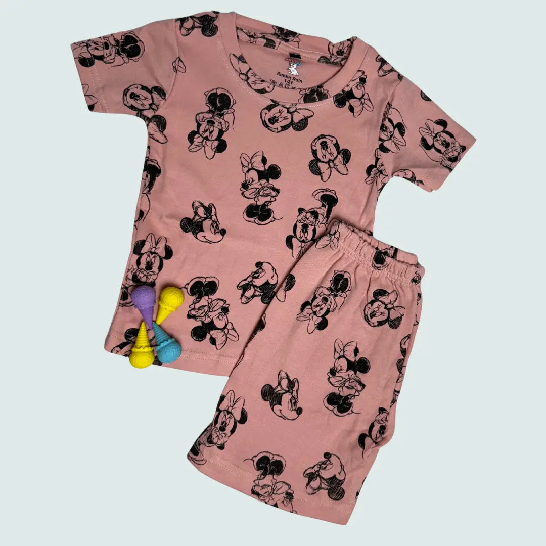 TShirt & Shorts Set - Minnie |  100% Premium Cotton