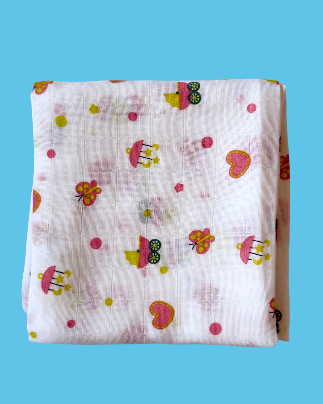 Baby Bath Muslin Towel Cum Blanket -  Pack of 2