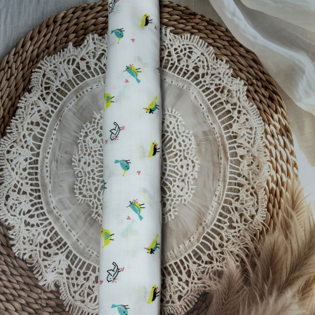 Muslin Cotton Baby Swaddle – 3 Pack Combo | Soft & Breathable 100 x 100 cm Blankets (Assorted Prints)