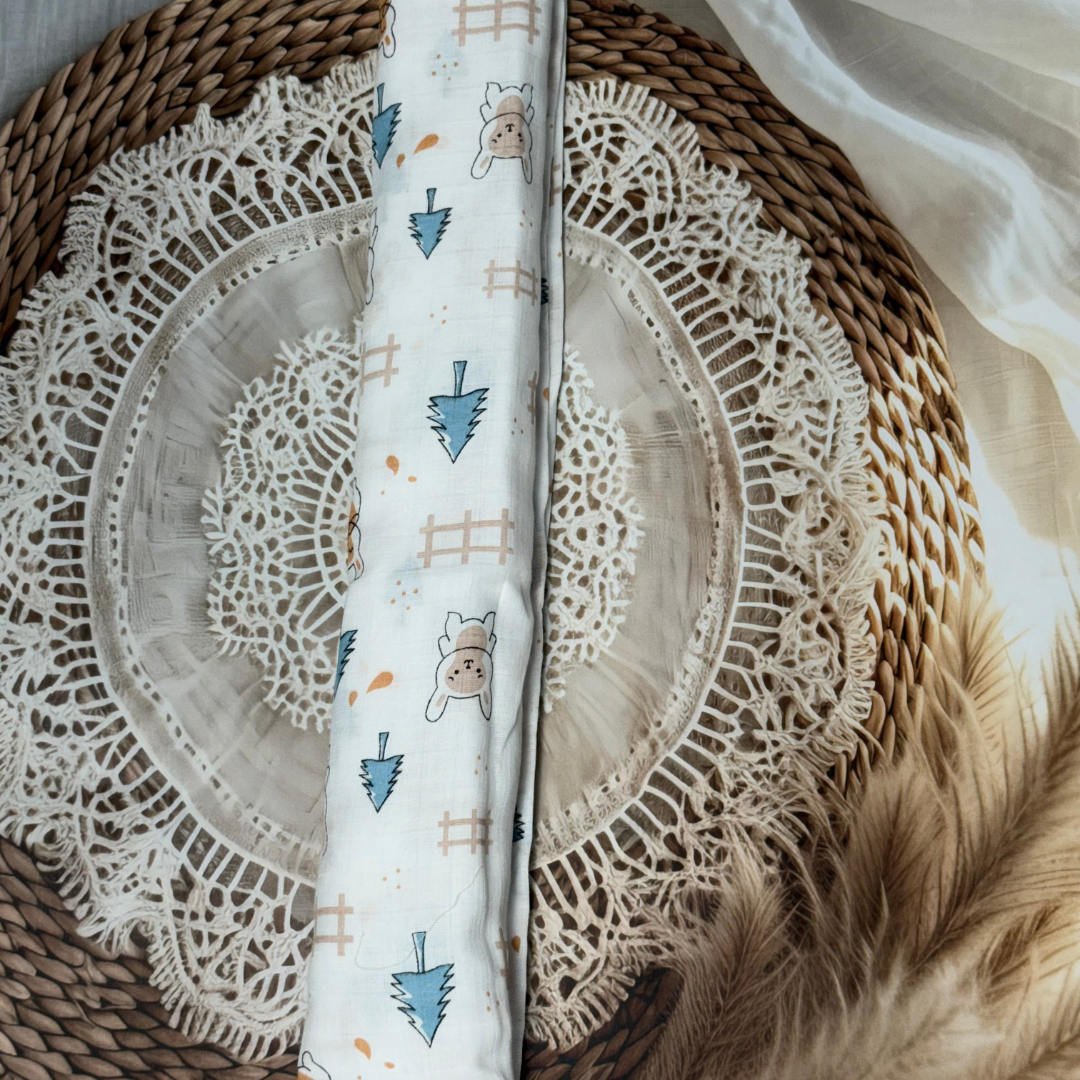 Muslin Cotton Baby Swaddle – 3 Pack Combo | Soft & Breathable 100 x 100 cm Blankets (Assorted Prints)