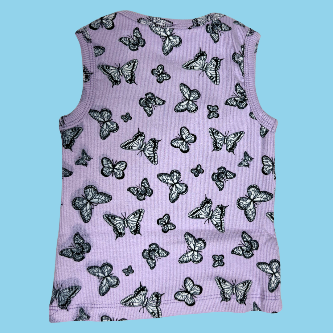 Unisex Sleeveless Co-ord Set – Butterfly | 100% Premium Cotton