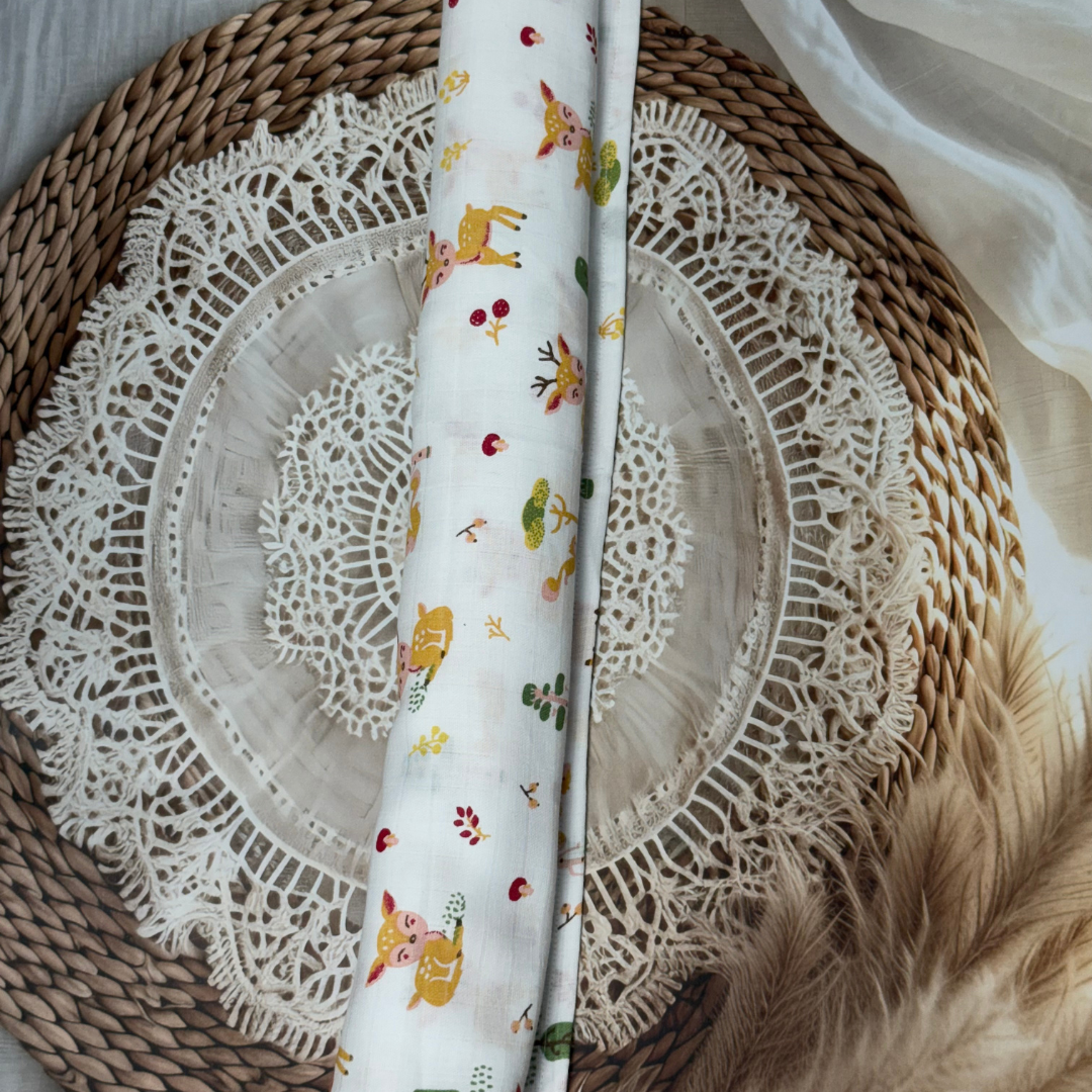 Muslin Cotton Baby Swaddle – 3 Pack Combo | Soft & Breathable 100 x 100 cm Blankets (Assorted Prints)