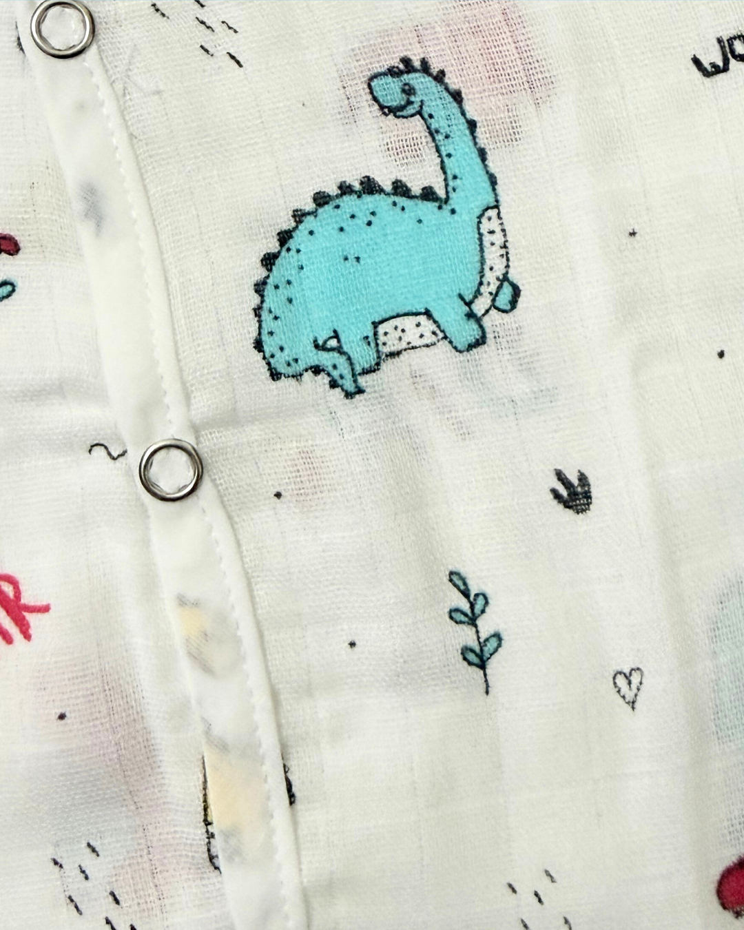 Premium Muslin Cotton Full sleeve Jabla Pyjama / Night Suit - Dino