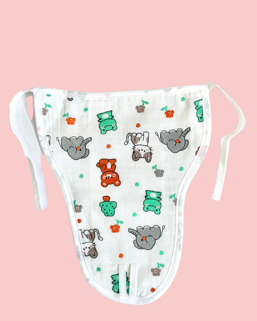 100% Muslin Cotton Knot Jabla & Nappy Set - Little Forest