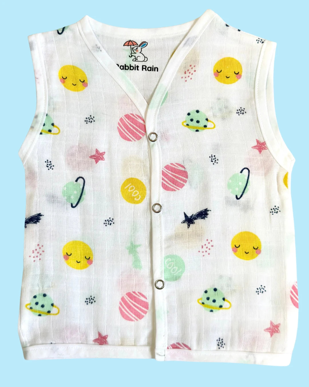 Premium Muslin Cotton Sleeveless Jabla & Nappy Set – Little Galaxy