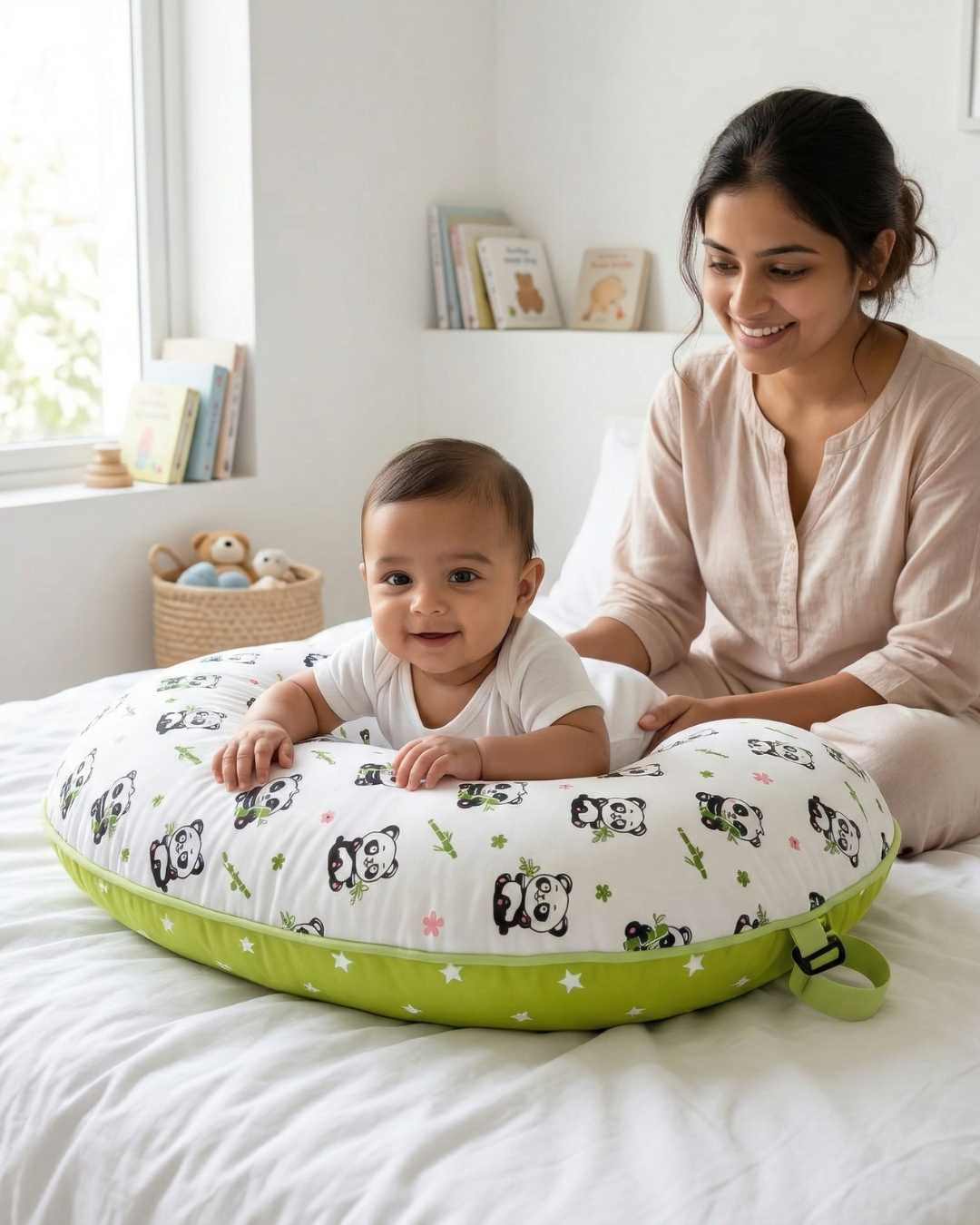 Muslin Cotton Baby Feeding Pillow