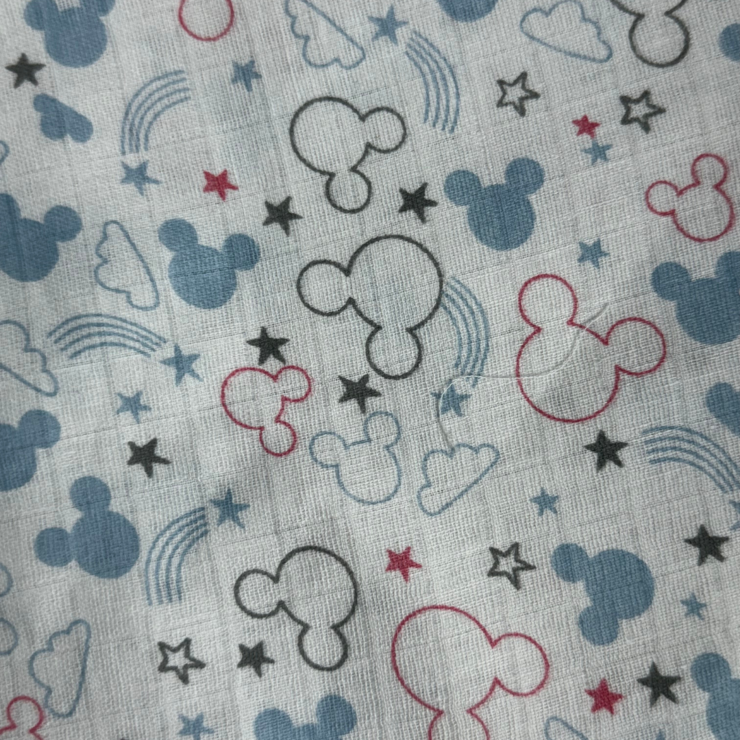 Muslin Cotton Baby Wipes – Soft Reusable Cloth Napkins for Newborns & Infants (Cloud & Star Print)