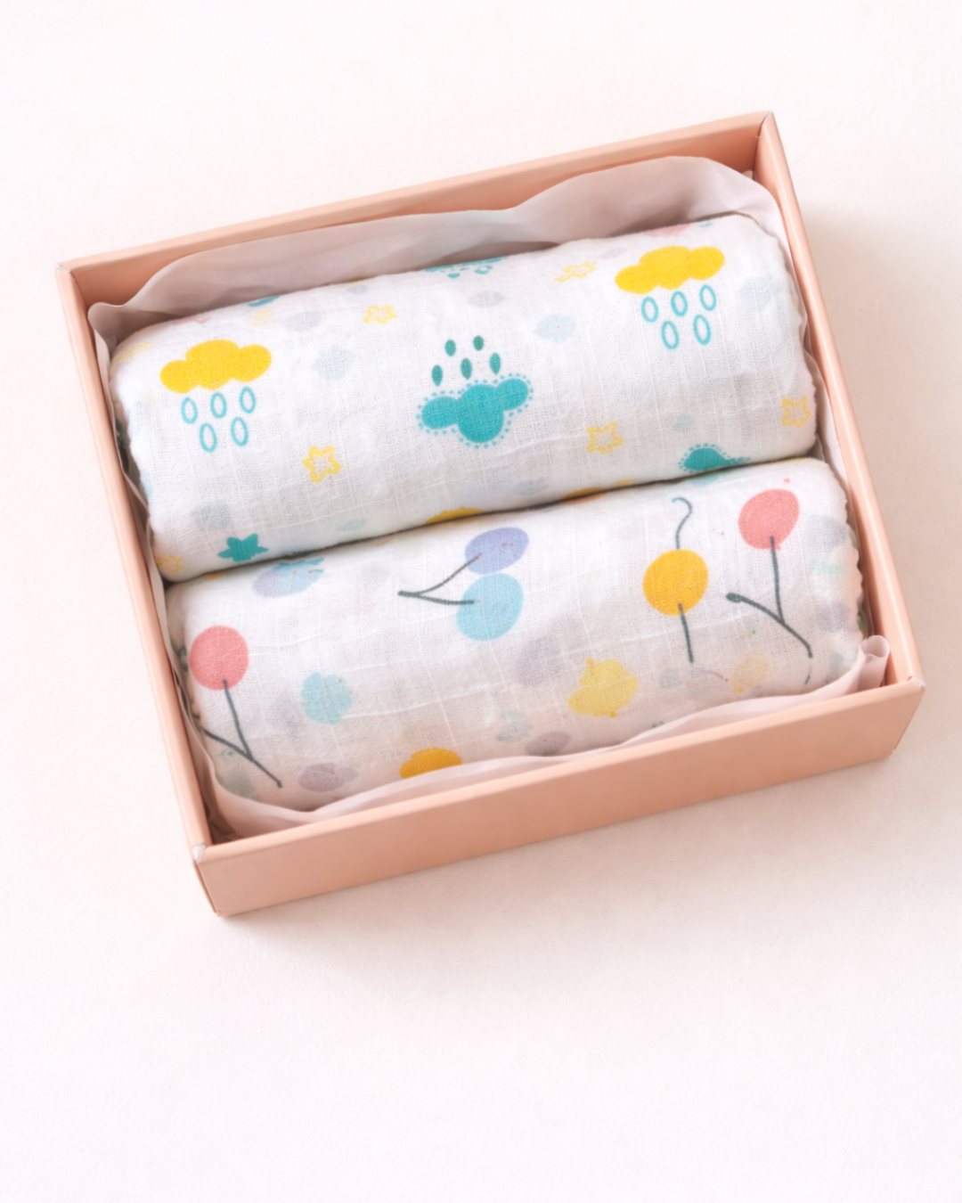Muslin Cotton Baby Swaddles 100*100 - Pack of 2