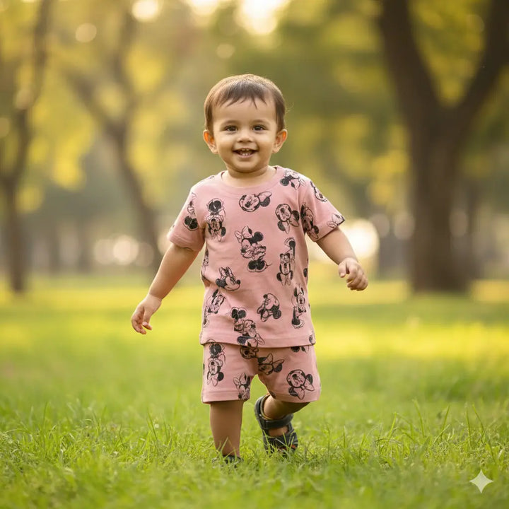 TShirt & Shorts Set - Minnie |  100% Premium Cotton