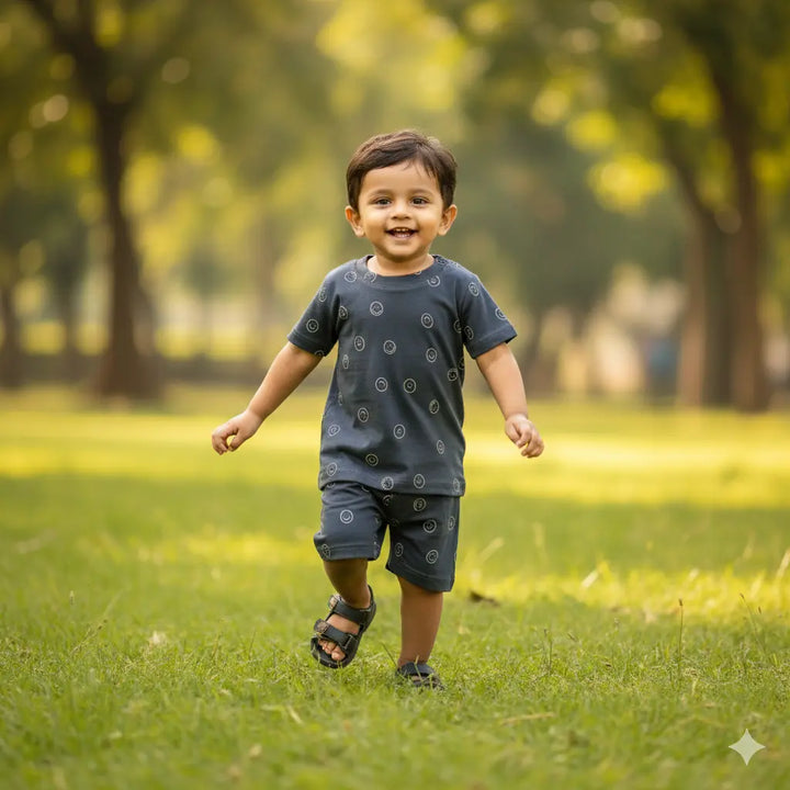 TShirt & Shorts Set - Smily |  100% Premium Cotton