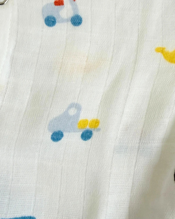 Frill Frock – 100% Premium Muslin Cotton – Vehicle Print
