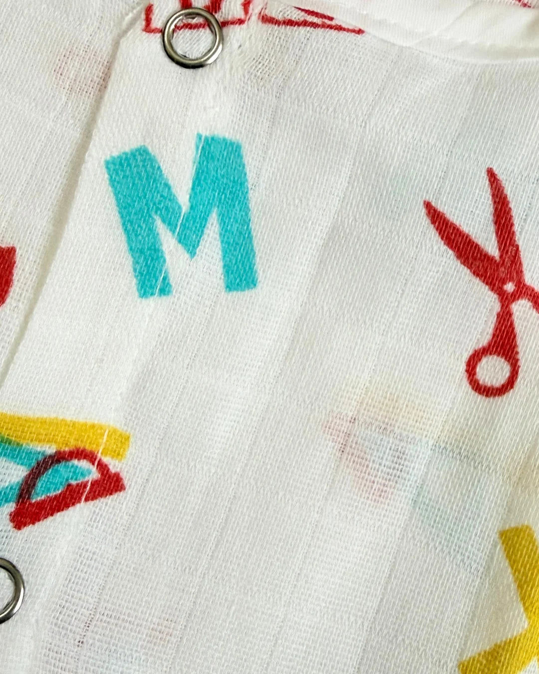 Frill Frock – 100% Premium Muslin Cotton – Alphabet Print
