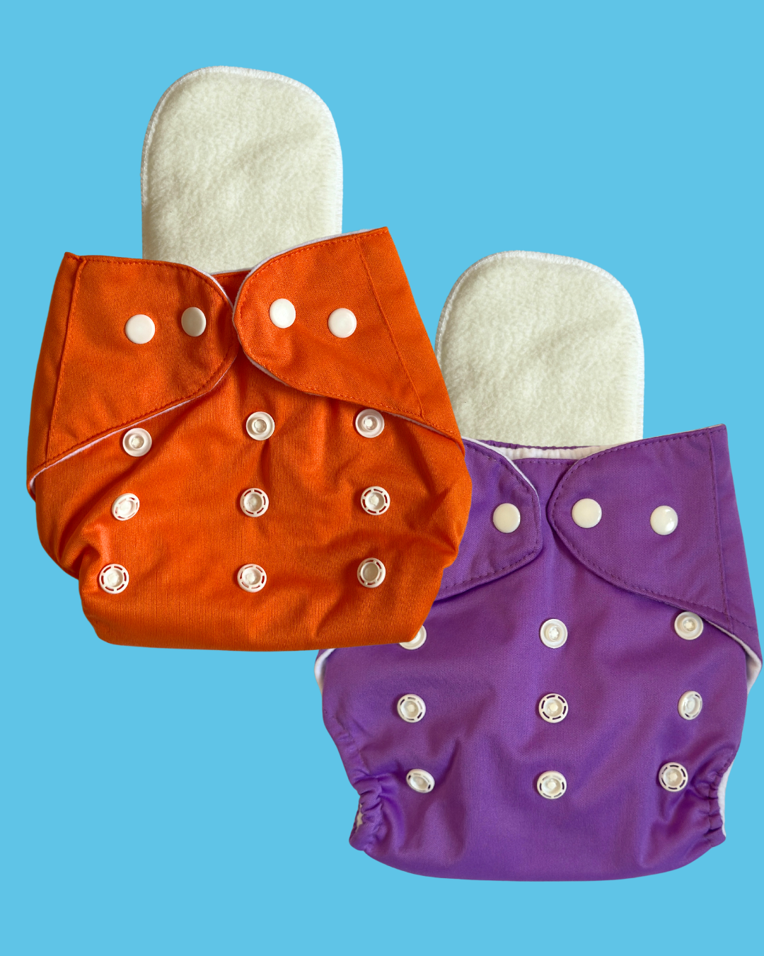 Adjustable Cloth Diapers for Babies | Reusable, Washable & Leakproof - Pack of 2
