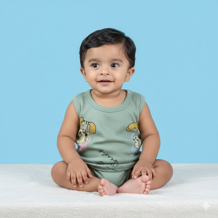 Unisex Sleeveless Co-ord Set – Tweety Bird | 100% Premium Cotton